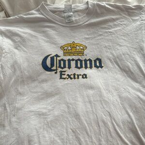 Corona Extra Tee with Blue and Gold Logo